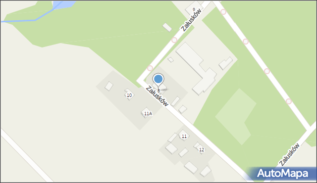 Załusków, Załusków, 8, mapa Załusków