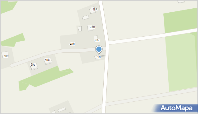 Zalutyń, Zalutyń, 50, mapa Zalutyń