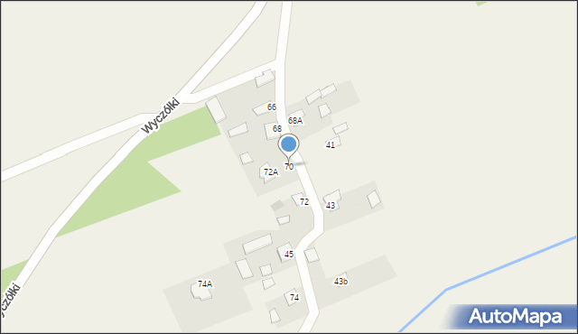 Zalutyń, Zalutyń, 70, mapa Zalutyń