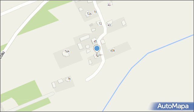 Zalutyń, Zalutyń, 74, mapa Zalutyń