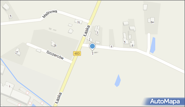 Załuże, Załuże, 1, mapa Załuże