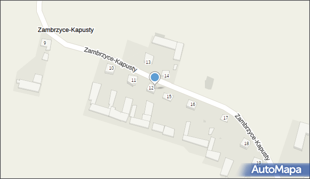 Zambrzyce-Kapusty, Zambrzyce-Kapusty, 12A, mapa Zambrzyce-Kapusty