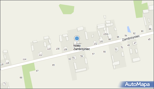 Zambrzyniec, Zambrzyniec, 104, mapa Zambrzyniec