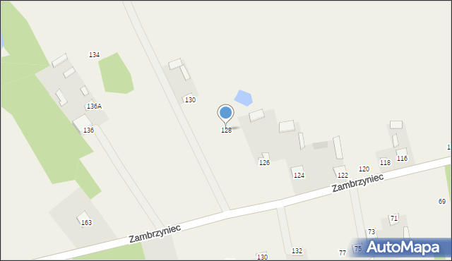 Zambrzyniec, Zambrzyniec, 128, mapa Zambrzyniec