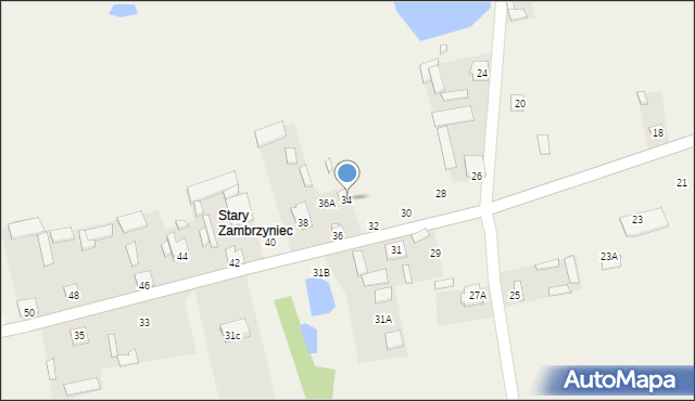 Zambrzyniec, Zambrzyniec, 34, mapa Zambrzyniec