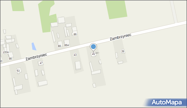 Zambrzyniec, Zambrzyniec, 41, mapa Zambrzyniec