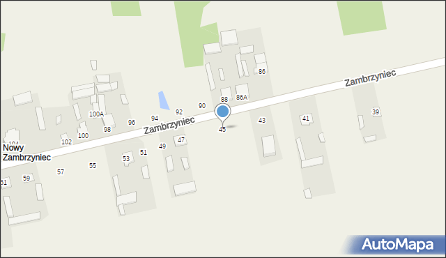 Zambrzyniec, Zambrzyniec, 45, mapa Zambrzyniec