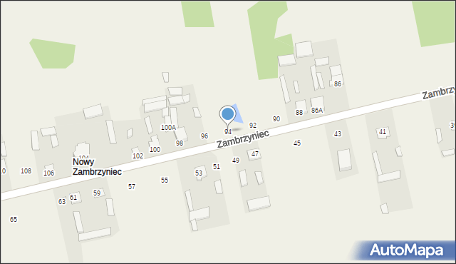 Zambrzyniec, Zambrzyniec, 94, mapa Zambrzyniec