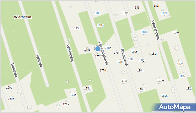 Zambski Kościelne, Zambski Kościelne, 177c, mapa Zambski Kościelne