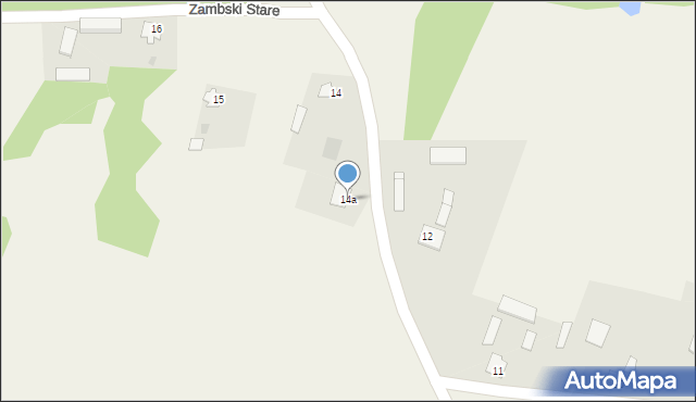 Zambski Stare, Zambski Stare, 14a, mapa Zambski Stare