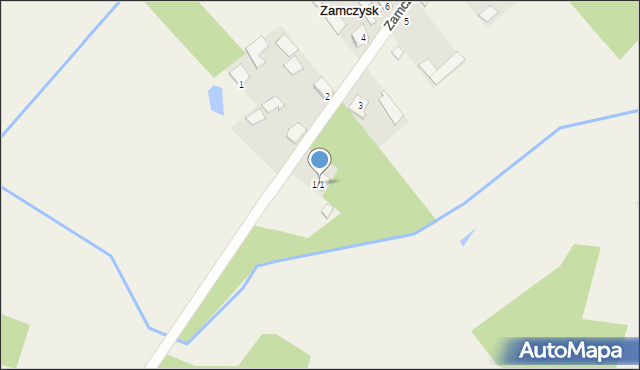 Zamczysk, Zamczysk, 1/1, mapa Zamczysk