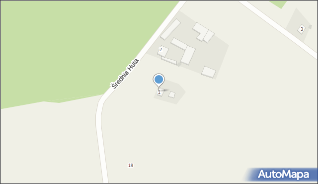 Zamczyska, Zamczyska, 1, mapa Zamczyska