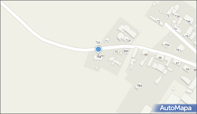 Zamęcin, Zamęcin, 70a, mapa Zamęcin