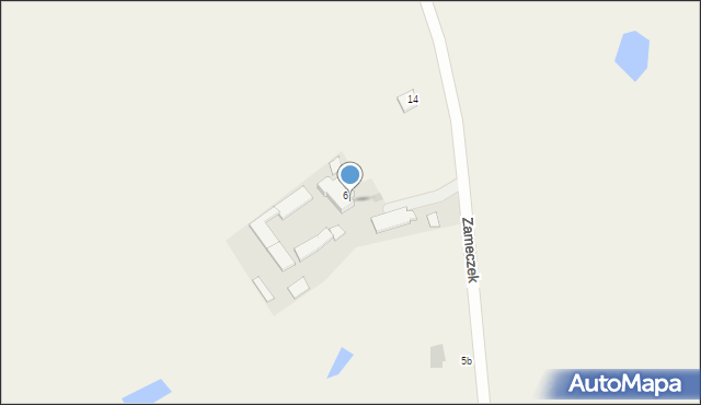 Zameczek, Zameczek, 6a, mapa Zameczek