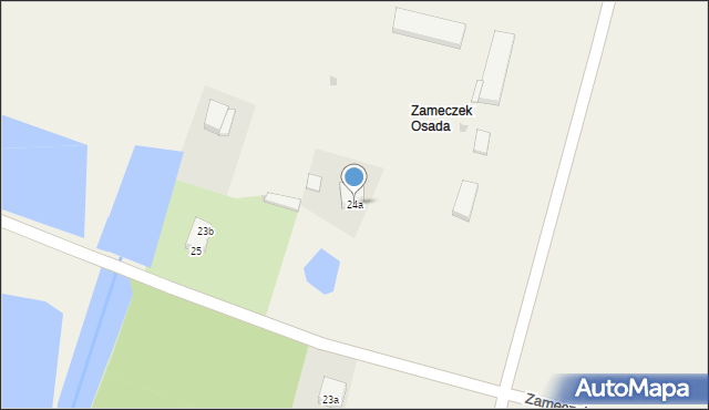Zameczek, Zameczek, 24a, mapa Zameczek