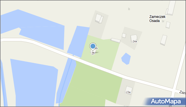 Zameczek, Zameczek, 25, mapa Zameczek