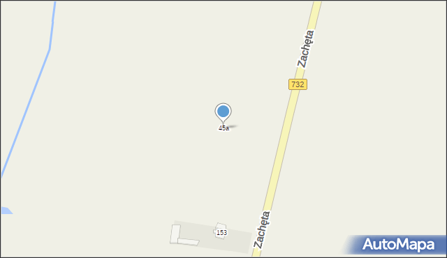 Zameczek-Kolonia, Zameczek-Kolonia, 45a, mapa Zameczek-Kolonia