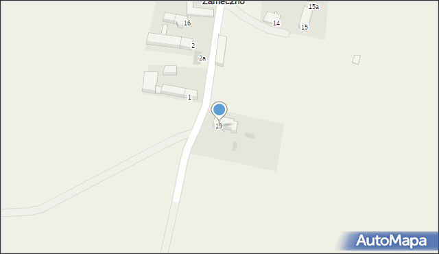 Zameczno, Zameczno, 13, mapa Zameczno