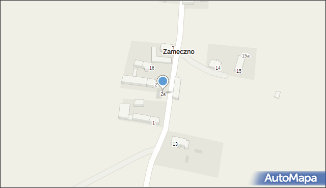 Zameczno, Zameczno, 2a, mapa Zameczno
