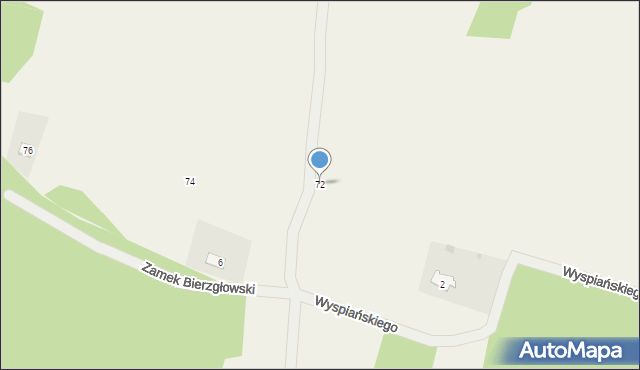 Zamek Bierzgłowski, Zamek Bierzgłowski, 72, mapa Zamek Bierzgłowski