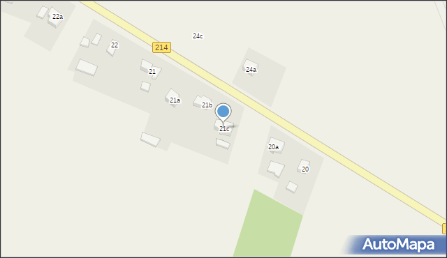 Zamek Kiszewski, Zamek Kiszewski, 21c, mapa Zamek Kiszewski