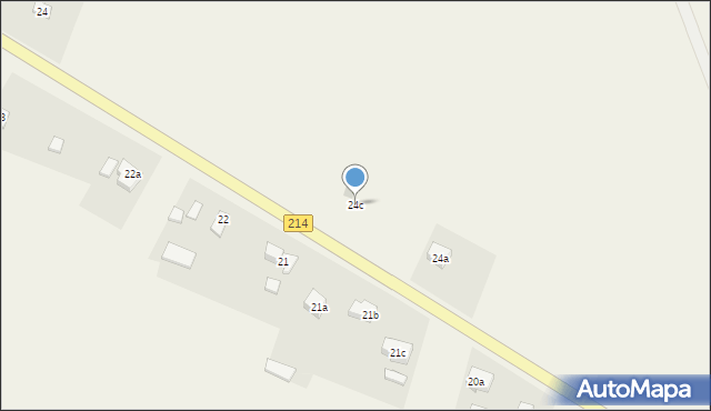 Zamek Kiszewski, Zamek Kiszewski, 24c, mapa Zamek Kiszewski