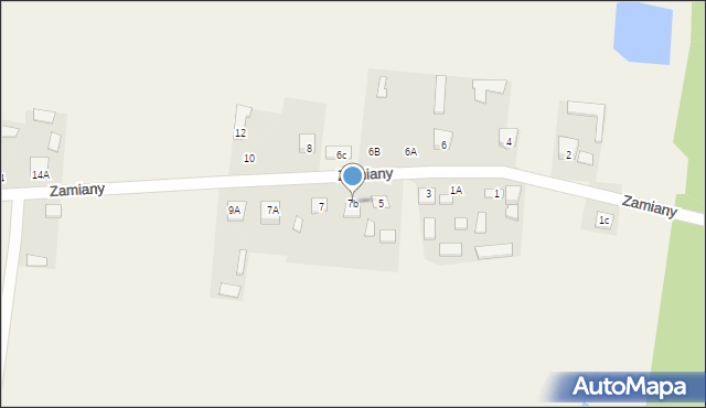Zamiany, Zamiany, 7b, mapa Zamiany