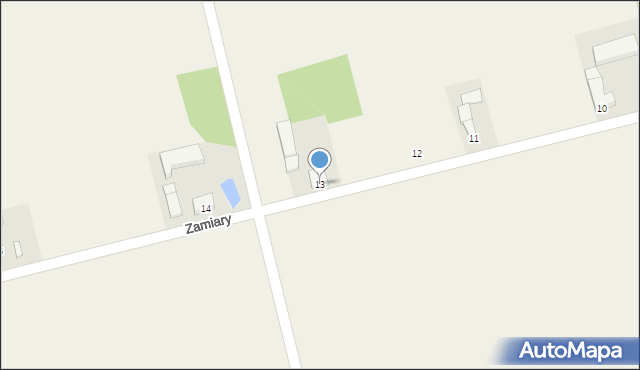 Zamiary, Zamiary, 13, mapa Zamiary