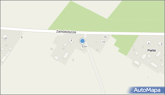 Zamołodycze, Zamołodycze, 7, mapa Zamołodycze