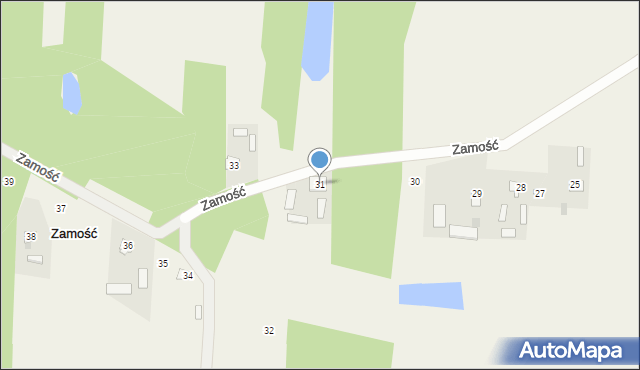 Zamość, Zamość, 31, mapa Zamościa