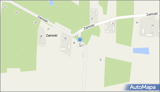 Zamość, Zamość, 34, mapa Zamościa