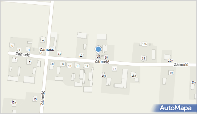 Zamość, Zamość, 15, mapa Zamościa