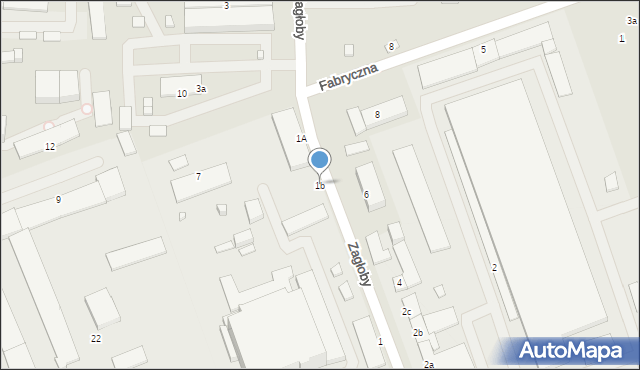 Zamość, Zagłoby Jana Onufrego, 1b, mapa Zamościa