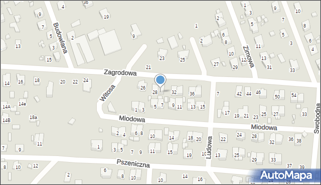 Zamość, Zagrodowa, 30, mapa Zamościa