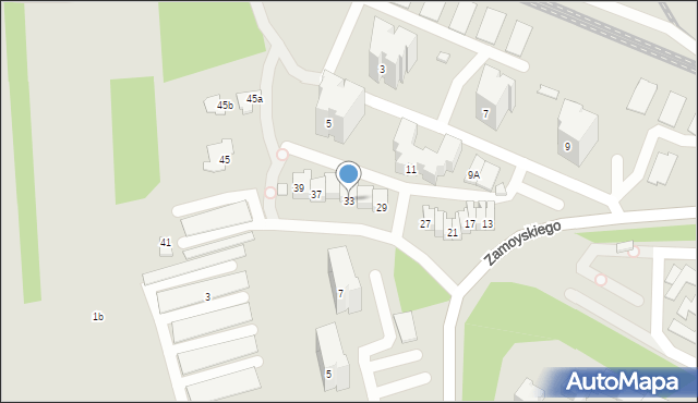 Zamość, Zamoyskiego Jana, hetm., 33, mapa Zamościa