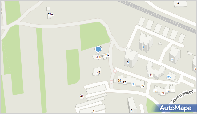 Zamość, Zamoyskiego Jana, hetm., 45b, mapa Zamościa