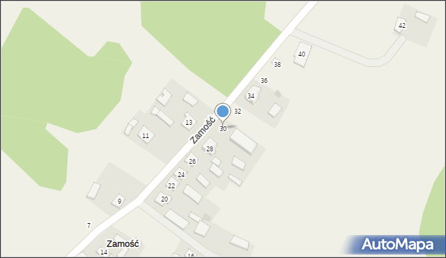 Zamość, Zamość, 30, mapa Zamościa