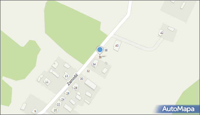 Zamość, Zamość, 36, mapa Zamościa