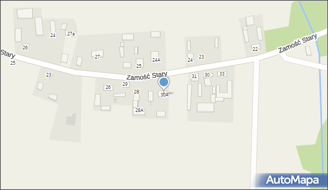 Zamość Nowy, Zamość Nowy, 30A, mapa Zamość Nowy