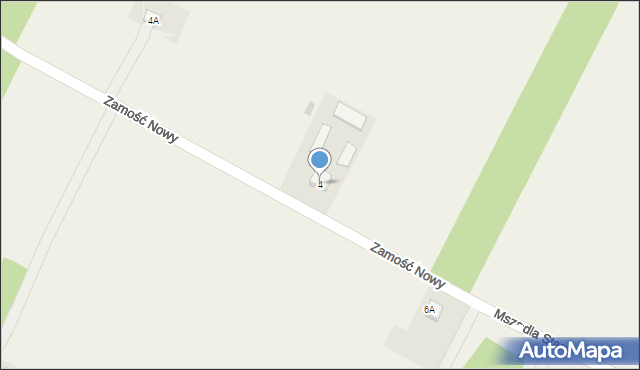 Zamość Nowy, Zamość Nowy, 4, mapa Zamość Nowy