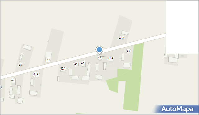 Zamość Stary, Zamość Stary, 44, mapa Zamość Stary