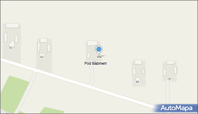 Zamość Stary, Zamość Stary, 65a, mapa Zamość Stary