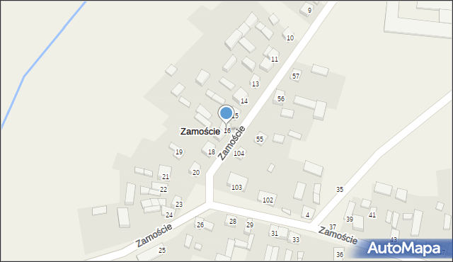 Zamoście, Zamoście, 16, mapa Zamoście