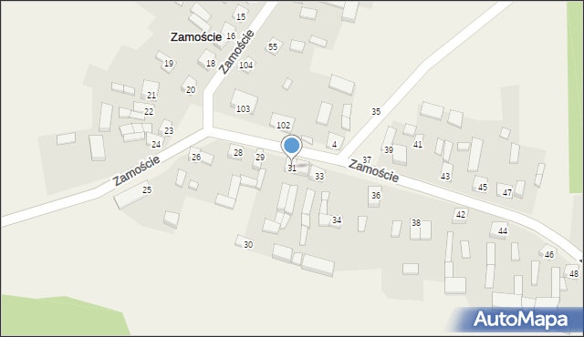 Zamoście, Zamoście, 31, mapa Zamoście