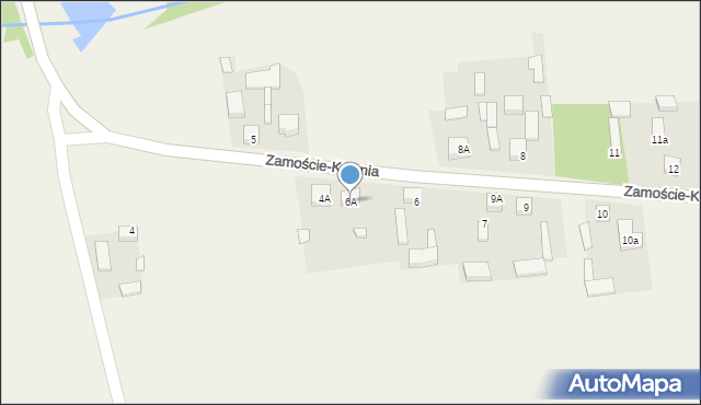 Zamoście-Kolonia, Zamoście-Kolonia, 6A, mapa Zamoście-Kolonia