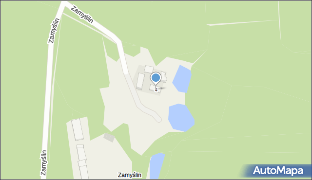 Zamyślin, Zamyślin, 4, mapa Zamyślin