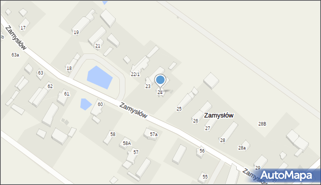 Zamysłów, Zamysłów, 24, mapa Zamysłów