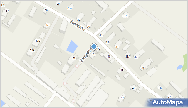 Zamysłów, Zamysłów, 51, mapa Zamysłów
