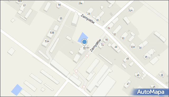 Zamysłów, Zamysłów, 52, mapa Zamysłów