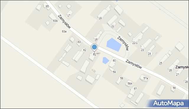 Zamysłów, Zamysłów, 61, mapa Zamysłów